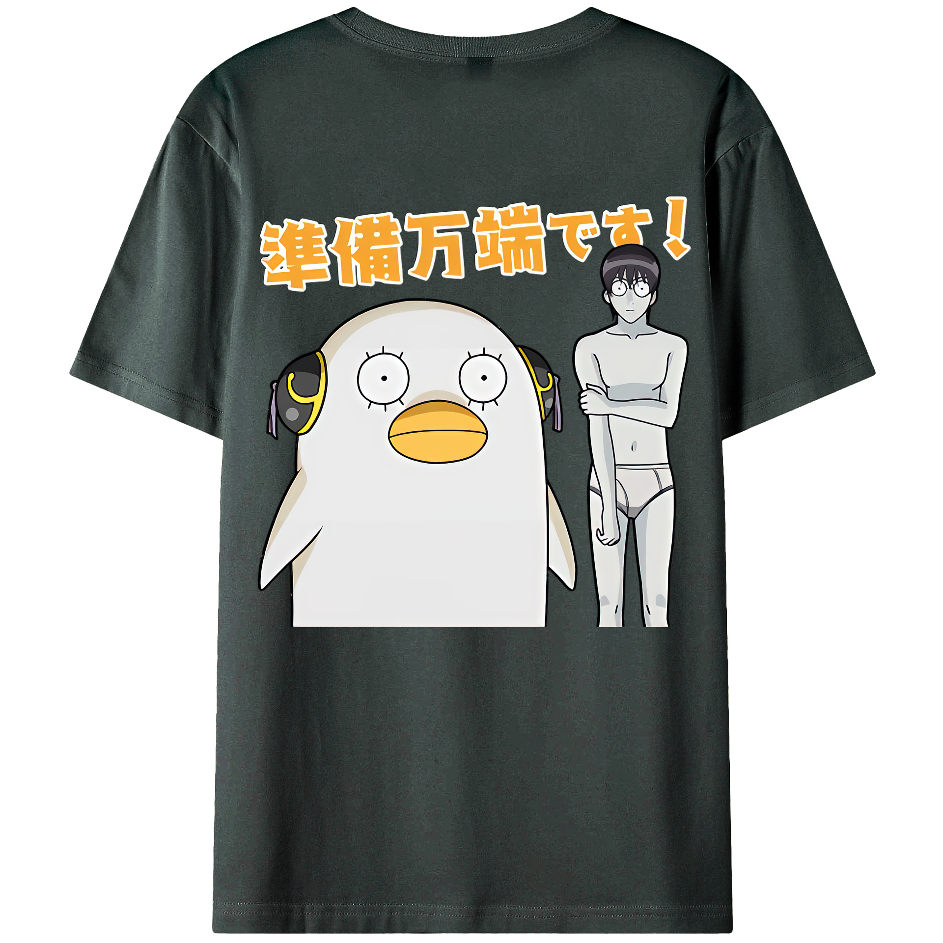 （画像用） ぎんたま 坂田銀時（さかたぎんとき） 神楽 志村新八（しむら しんぱち） GINTAMA Sakata Gintoki Kagura Shimura Shinpachi 綿100％ メンズ半袖Tシャツ（バックプリント） 通気性
